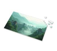 Boy Toys Ancient Chinese Architecture Amidst Misty Mountains Picture Puzzle Gift For 4 Year Old Boy 500 Piece Jigsaw Puzzles(500PCS)