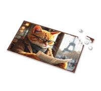 Boy Toys Curious Cat In Paris: A Literary Adventure Picture Puzzle Puzzle Board Easter Gifts For Adults(1000PCS)