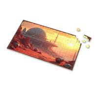 Boy Toys Distant Future: A Sci-Fi Landscape With Dome Structures Picture Puzzle Toys Under 10 Dollars Puzzle Board(1000PCS)
