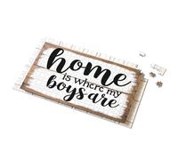 Boy Toys Home Sweet Home: Where My Boys Belong Picture Puzzle Gift For 4 Year Old Boy Puzzles For Toddlers 2-4(300PCS)