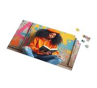 Boy Toys Reading In Colorful Urban Space Picture Puzzle 300 Piece Puzzles 1000 Piece Puzzle For Adults(1000PCS)