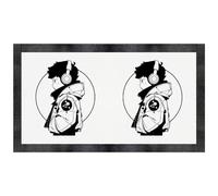 'Boy Wearing Headphones Side View' Pet Feeding Mat (PM00026504)
