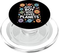 Boy Who Loves Planets Space Science Explorer PopSockets PopGrip for MagSafe