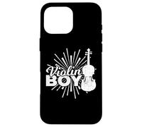 Boy Who Plays The Violin Violin Enthusiast Cello Case for iPhone 16 Pro Max