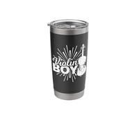 Boy Who Plays The Violin Violin Enthusiast Cello Stainless Steel Insulated Tumbler