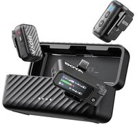 BOYA BOYAMIC 2 Wireless Lavailer Microphone for iPhone 15/16, Android, Camera, AI Noise Reduction, 48KHz/32Bit(Optional), Mini Clip on Mic, Lapel Mic, App Control, 300m, 54h