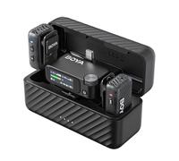 BOYA BOYAMIC 2 Wireless Lavailer Microphone for iPhone 15/16, Android, Camera, AI Noise Reduction, 48KHz/32Bit(Optional), Mini Microphone Support External Lav Mic, Lapel Mic, App Control, 300m, 54h