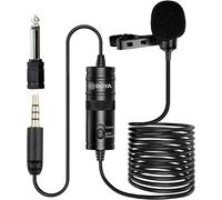 BOYA BY-M1 Clip-On Microphone for DSLR Camera/Smartphone/Camcorder/Audio Record