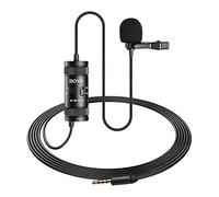 BOYA BY-M1 Pro II Lavalier Microphone Noise Cancelling Omnidirectional Mic with Monitoring Port for YouTube Tiktok Interview Broadcast Content Creation