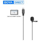BOYA BY-M3-OA 2m Condenser Lavalier Microphone Only for DJI OSMO ACTION 1 Camera Youtube Blogging Live Streaming Vlogging BY-M3-OA