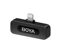 BOYA by-V Wireless Lavalier Microphone Lightning Receiver for iPhone iPad, by-V RXD Compatible with by-V TX for Vlog Live Stream Podcast Interview Video Recording