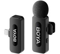 Boya BY-V1 V2.0 Wireless Lavalier Microphone for Lightning - 1 x TX and 1 x RX | ✅Competitively priced