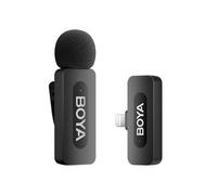 BOYA BY-V1 Wireless Lavalier Microphone, 100m Range, Compatible with iPhone ipad, Ideal for Mobile Recording, Podcasting, and Social Media Apps like YouTube and TikTok