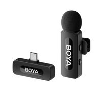 BOYA BY-V10 USB C Wireless Lavalier Microphone for Android, Type-C Sma