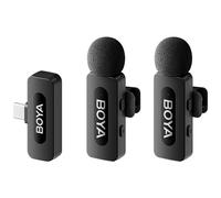 BOYA BY-V3 Wireless Lavalier Microphone for iPhone 15/16 Series Samsung DJI Pocket 3 Type-c Smartphones Cameras Video Recording BY-V20 2.0-USB-C