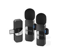 BOYA BY-V20 Wireless Lavalier Microphone, Mini Lapel Mic with Noise Cancelling