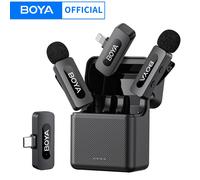Boya BY-V2 V2.0 Wireless Lavalier Microphone for Lightning - 2 x TX and 1 x RX | ✅ Winter deals
