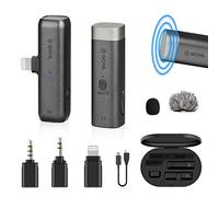 Boya BY-WM3D Wireless Lavalier Microphone, Black