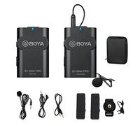 BOYA BY-WM4 PRO K1 TX+RX Compact 2.4 GHz Wireless Lavalier Microphones for DSLRs Cameras Smartphones Tablet PCs Recording Vlogging Making