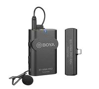 Boya BY-WM4 Pro Kit 2.4GHz Smart Phone Wireless Transmission Recording Microphone with USB Type-C Connector for Android devices - Kit includes 1x Receiver & 1x Transmitter (BYWM4PROK5)