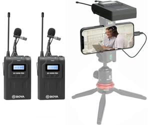 Boya by-WM8 Pro-K2 UHF Dual-Channel Wireless Microphone System with One Receiver and Two Transmitter