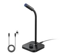 BOYA CM40 Computer USB Microphone for PC, Laptop, Mac & Phones with 192kHz/24-Bit, ENC Noise Cancellation, 0-30 dB Gain, One-Touch Mute, Headphone Monitoring, Gooseneck Microphone for Gaming Podcast