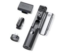 BOYA Magic-03 Wireless Microphone for Android, iPhone 15/16, Camera, 4 Form-in-1 Mic, 48kHz/24bit, AI Noise Reduction, 7g Lightweight, Microphone for Vlogging Video Recording(Stand not included)