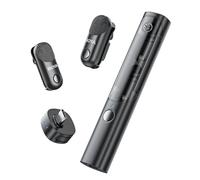 BOYA Magic Microphone Wireless(Stand not included), Clip On, Handheld, Desktop, On-camera, Microphone for iPhone 15/16 Series, Mini Lavalier Mic with USB-C Plug, Lapel Mic for Streaming, Vlogging