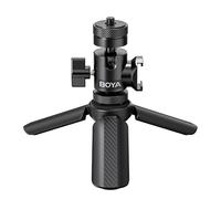 BOYA Magic Tripod Stand for Desktop Microphone with Non-slip Rubber Feet, Foldable Desk Mic Stand for Gaming, Podcasting, Meetings, Chatting