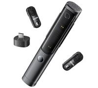 BOYA Magic Wireless Lavalier Microphone for Camera, iPhone 15/16, Android (No Stand) Clip-on, Handheld, Desktop, On-Camera 4-Shape Mini Microphone for Vlogging, Streaming, TikTok, YouTube (2TX+1RX)