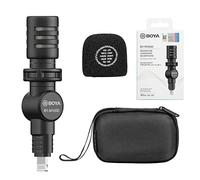 BOYA Microphone for iPhone, BY-M100D External Omnidirectional Mic Phone Audio Video Recording, Easy Plug&Play Mic for YouTube/Vlogging/Podcast for iPhone/iPad