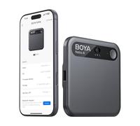 BOYA Notra AI Voice Recorder, Transcribe & Summarize with AI, App Control, Support Ambient, Call, Bluetooth Headset Recording, 145 Languages, Note Taker for Meetings, Calls, Online Sessions, Black