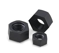 BOYALE 10/50PCS White Black Nylon Plastic Hex Nuts M2 M2.5 M3 M4 M5 M6 M8 M10 M12 M14 M16 (Color : Black_M3 (50pcs))