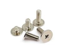 BOYALE 20pcs M2 M2.5 Phillips Flat Extra Size Big Large Head Bolt Screw for Laptop Notebook Fix Repair Computer (Color : 4mm, Size : M2 dk 7mm)