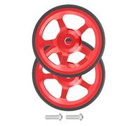 BOYANDM 1pair Bike Bearing Push Wheel Rear Rack Extension Telescopic Rod Wheel For City Dweller Campus Bicycles