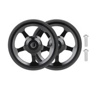 BOYANDM 1pair Bike Bearing Push Wheel Rear Rack Extension Telescopic Rod Wheel For City Dweller Campus Bicycles