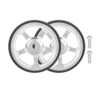 BOYANDM 1pair Bike Bearing Push Wheel Rear Rack Extension Telescopic Rod Wheel For City Dweller Campus Bicycles