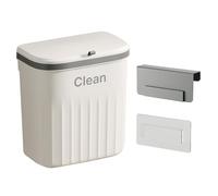 BOYANDM 8.5/12L Wall Mounted Kitchen Trash Can Large Capacity Kitchen Garbage Cans with Lid Hanging Trash Bin for Bathroom Decor Waste Bin Bathroom