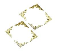 BOYANDM 8PCS Metal Book Corner Guards Sturdy Build 3 Color Gold Silver Bronze Improves Look Suitable for Libraries Offices Book Corner Protectors