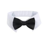 BOYANDM Adjustable Pets Dog Cats Bow Tie Pet Formal Tuxedo Costume Necktie Collar Stripes for Small Dogs Cats Fine Craftsmans Dog Bowtie Collars Black for Small Dogs