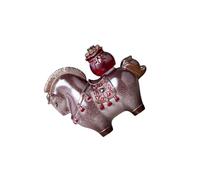 BOYANDM Artistic Resin Tea Pet Statue Horse Shape Color-Changing Effect Ideal Home Decor Accessory Resin Ceremony Decors Favorable Horse Decors