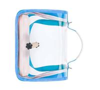 BOYANDM Compact Travel Cage for Budgies Lovebirds and Small Birds with View Panel Open Design Easy to Clean Cockatiel Carrier