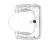 BOYANDM Compact Travel Cage for Budgies Lovebirds and Small Birds with View Panel Open Design Easy to Clean Cockatiel Carrier