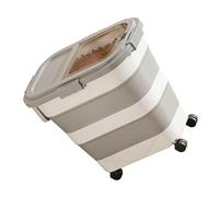 BOYANDM Expandable Dry Goods Container with Seals and Clear View for Kitchen Efficiency PP Rice Dispenser