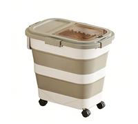 BOYANDM Expandable Dry Goods Container with Seals and Clear View for Kitchen Efficiency PP Rice Dispenser