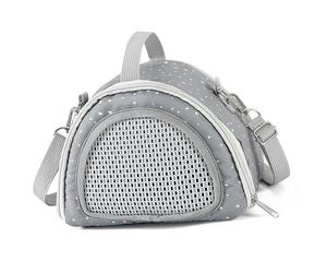 BOYANDM Hamster Adventure Handbag Polyester Pet Carriers with Adjustable Strap Breathable Ventilated Design for Outdoor Activity Small Animal Shoulder Handbag
