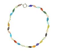 BOYANDM Italian Glass Beaded Necklace For Women Unique Muranos Styles Beads Clavicle Chain Handmade Neckchain Daily Wear Jewelry