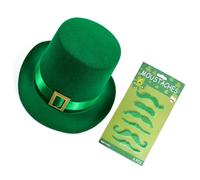 BOYANDM Portable Gold Buckles Celebration Hat Ideal for Magics Shows Carnivals Costume Irish Hat