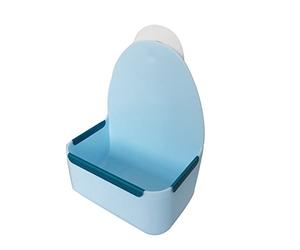 BOYANDM Rabbits Feeder Bowl Guinea Pigs Hays Food Safe Plastics Dish Easy to Fix for Cage 4.7x2.9x6.7 Inch Hays Feeder Rabbits Rabbits Feeder Bowl for Cage Guinea Pigs Food Hays Feeder