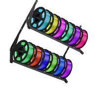 BOYANDM Wall Mounted 3D Printer Filament Storage Rack Heavy Duty Metal Shelf for Workshop and Studio Organization Filament Spool Storage Shelf